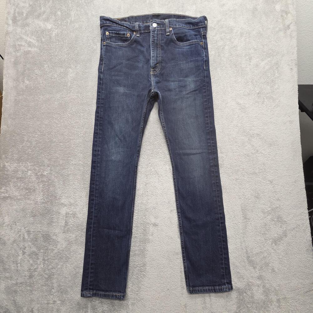 Levis 510 Jeans Mens Measured 33x30 Blue Skinny Slim Medium Wash Zip Fly